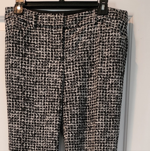 EXPRESS EDITOR 8 LONG HOUNDSTOOTH DRESS PANTS - Picture 1 of 8
